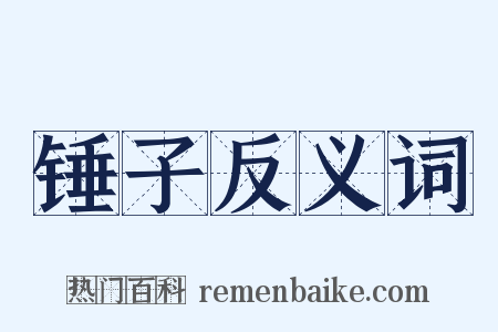 锤子反义词是什么意思的图片